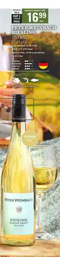 Biedronka Wino bezalkoholowe Peter Weinbach Riesling oferta