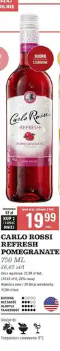 Biedronka Wino Carlo Rossi Refresh Pomegranate oferta