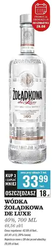 Biedronka Wódka Żołądkowa Gorzka De Luxe oferta