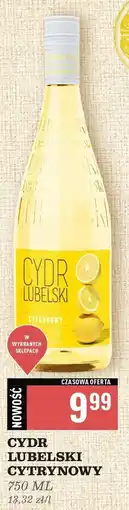 Biedronka Cydr cytrynowy Lubelski oferta