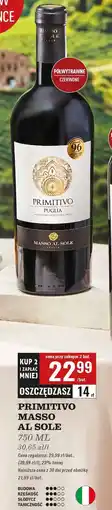 Biedronka Wino Masso Al Sole Primitivo oferta
