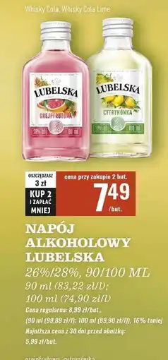 Biedronka Wódka 28% Lubelska Cytrynówka oferta
