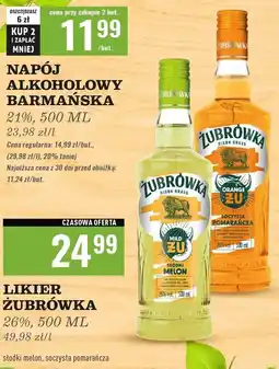 Biedronka Wódka Żubrówka Pomarańcza oferta