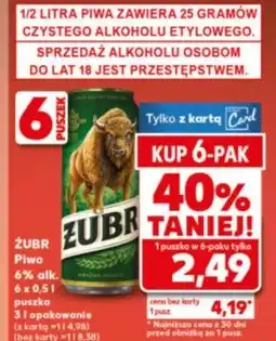 Kaufland Piwo Żubr oferta
