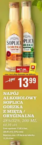 Biedronka Wódka Soplica Gorzka Z Miętą oferta