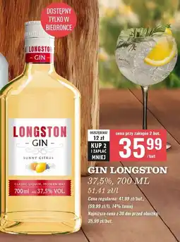 Biedronka Gin Longston Sunny Citrus oferta