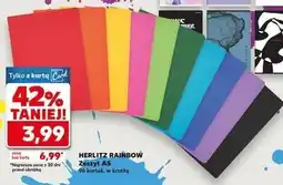 Kaufland Zeszyt a5 96 kartek rainbow Herlitz oferta