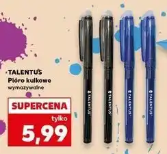Kaufland Pióro kulkowe wymazywalne niebieskie Talentus oferta