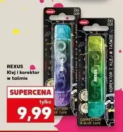 Kaufland Korektor i klej w taśmie Rexus oferta