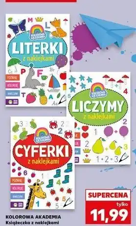 Kaufland Kolorowa akademia literki z naklejkami oferta