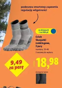 Lidl Skarpetki trekkingowe 35-46 Crivit oferta