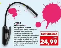 Kaufland Aku lampka do czytania książek Liv & Bo oferta