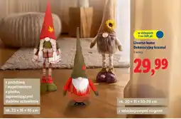 Lidl Krasnal dekoracyjny Livarno Home oferta