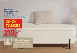 Lidl Ławka tapicerowana ze schowkiem 108 x 40 42 cm Livarno Home oferta
