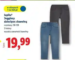 Lidl Jegginsy dziecięce z bawełną 98-128 Lupilu oferta
