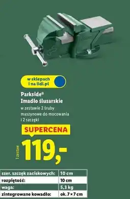 Lidl Imadło Parkside oferta