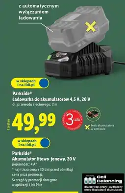 Lidl Akumulator litowo-jonowy 20v Parkside oferta