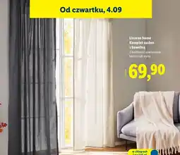 Lidl Zasłony bawełniane Livarno Home oferta