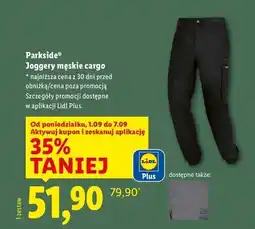 Lidl Joggery męskie cargo Parkside oferta