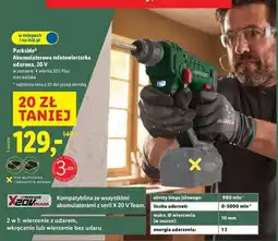 Lidl Młotowiertarka 20v Parkside oferta