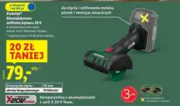 Lidl Szlifierka kątowa akumulatorowa 125 mm 20v Parkside oferta
