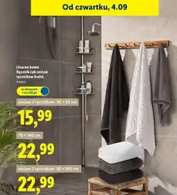 Lidl Ręczniki frotte 30 x 50 cm Livarno Home oferta