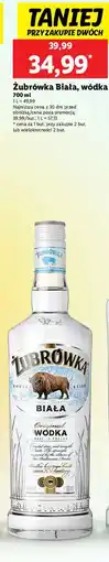 Lidl Wódka Żubrówka Biała oferta