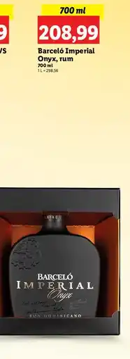 Lidl Rum karton Barcelo Imperial Onyx oferta