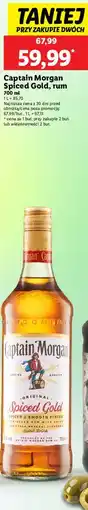 Lidl Rum Captain Morgan Spiced Gold oferta