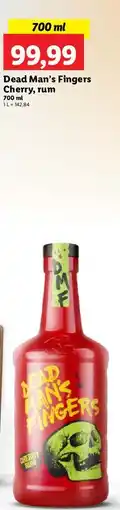 Lidl Rum Dead Man's Fingers Cherry oferta