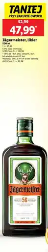Lidl Likier Jagermeister oferta