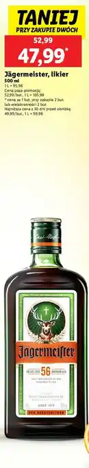 Lidl Likier Jagermeister oferta