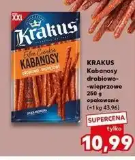 Kaufland Kabanosy drobiowo-wieprzowe Krakus Animex oferta