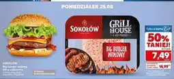 Kaufland Big burger wołowy Sokołów Grill House oferta