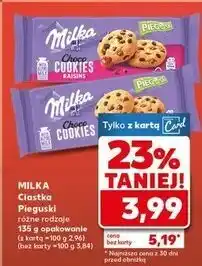 Kaufland Ciastka z kawałkami czekolady Milka Pieguski oferta