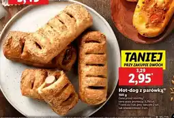 Lidl Hot dog z parówką Chrupiące Z Pieca oferta