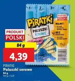 Lidl Paluszki serowe Pikok Piratki oferta