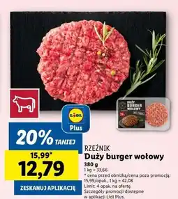 Lidl Big burger Rzeźnik Codzienna Dostawa oferta