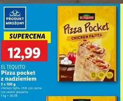 Lidl Pizza pocket salami i jalapeno El Tequito oferta