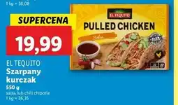 Lidl Kurczak szarpany z chili chipotle El Tequito oferta