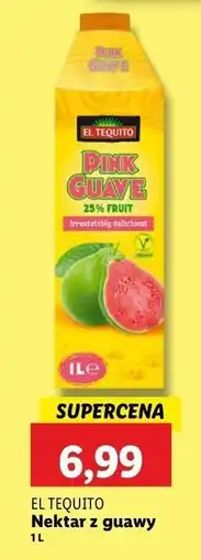 Lidl Nektar z guawy El Tequito oferta