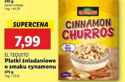 Lidl Płatki śniadaniowe o smaku cynamonu El Tequito oferta