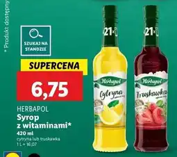 Lidl Syrop truskawka Herbapol oferta
