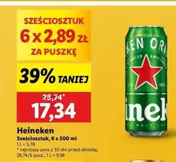 Lidl Piwo Heineken oferta
