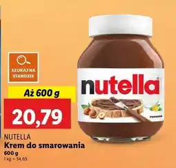 Lidl Krem czekoladowo-orzechowy Nutella oferta