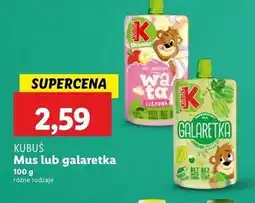 Lidl Galaretka jabłko-agrest Kubuś oferta