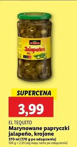 Lidl Papryczki jalapeno El Tequito oferta
