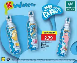 Lidl Woda pokemon arbuz truskawka Kubuś Waterrr oferta
