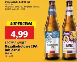 Lidl Piwo Amber Zanzi oferta