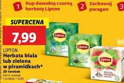 Lidl Herbata raspberry Lipton White Tea oferta